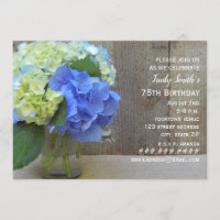 Festa de aniversário Azul de Hydrangeas Maduras