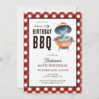 Festa de Aniversário BBQ 60 anos para Adultos