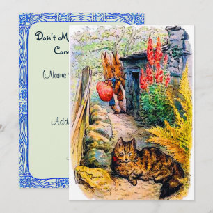 Convites Festa de aniversário Beatrix Potter Bunnies Assis