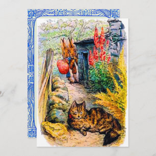 Convites Festa de aniversário Beatrix Potter Bunnies Assist