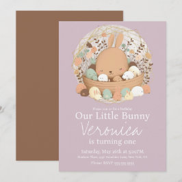 Convites Festa de aniversário Boêmica De Páscoa Coalhada De