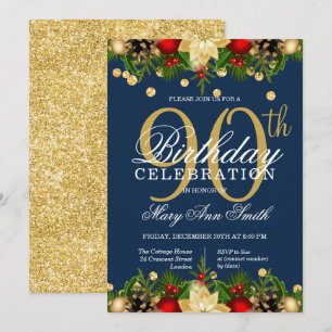 Convites Festa de aniversário brilhante de feriado de Marin