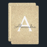 Convites Festa de aniversário Brilhante Dourada<br><div class="desc">Dourado Sparkle Glitter Girly Festa de aniversário Monograma Nome e Convite de aniversário Inicial. Este convite é perfeito para o Dourado Sparkle Glitter Girly Party,  que procura celebrar no luxo.</div>