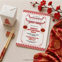 Festa de Aniversário Chinesa Asiática