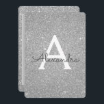 Convites Festa de aniversário Cintilante Silver Sparkle Gli<br><div class="desc">Silver Sparkle Glitter Girly Festa de aniversário Nome do Monograma e Convite de aniversário Inicial. Este convite é perfeito para o Silver Sparkle Glitter Girly Party,  que quer comemorar no luxo.</div>