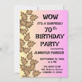 Convites Festa de aniversário Colorida