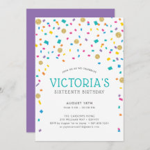 Festa de Aniversário Colorida com Confetes