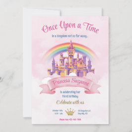 Convites Festa de Aniversário Colorida e Ilustrativa da Pri