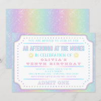 Festa de Aniversário com Bilhete de Cinema Arco-Ír