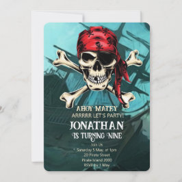 Convites Festa de aniversário com caveiras