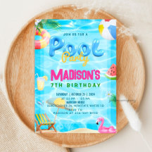 Festa de Aniversário com Chuveirinho na Piscina