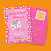 Festa de Aniversário com Dobradura de Dedo Retrô d