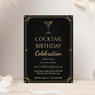 Convites Festa de Aniversário com Drinks para Adultos