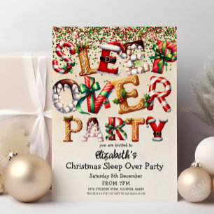 Convites Festa de Aniversário com Pernoite de Natal 