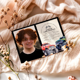 Convites Festa de Aniversário com Tema de Foto de Caminhão 