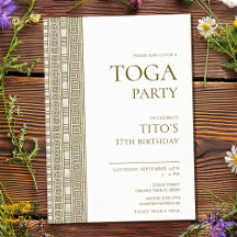 Festa de aniversário com toga grega ou romana eleg
