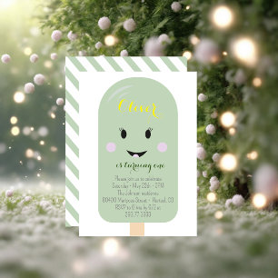 Convites Festa de aniversário Cone Scoop Confetti do Sorvet