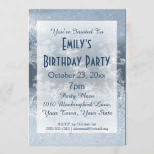 Convites Festa de aniversário congelada país das maravilhas