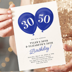 Convites Festa de Aniversário Conjunta de Dupla Celebração 