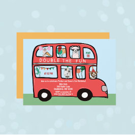 Convites Festa de aniversário Conjunta do Barramento de Dec