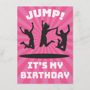 Convites Festa de aniversário da casa do salto do trampoli