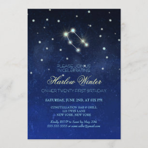 Convites Festa de aniversário da constelação dos Gêmeos