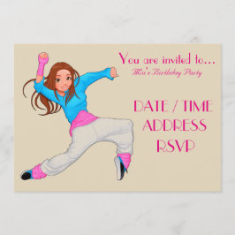 Convites Festa de aniversário da Dance Hop