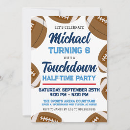 Convites Festa de aniversário da Equipe de Futebol Azul e V