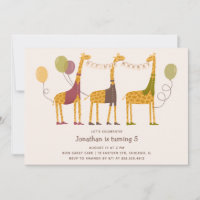 Festa de Aniversário da Girafa Fofa Safari | Festa