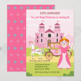 Convites Festa de Aniversário da Princesa Real Menina