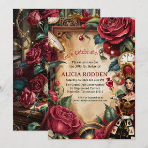 Convites Festa de Aniversário da Rainha de Copas