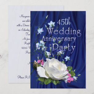 Convites Festa de Aniversário da Rosa Branca Ano Personaliz