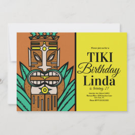 Convites Festa de aniversário da selva de Luau Tiki