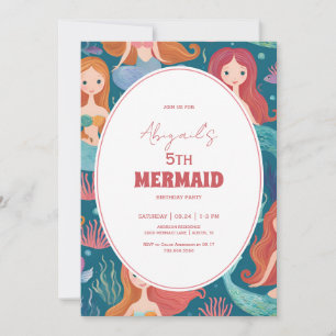 Convites Festa de Aniversário da Sereia 