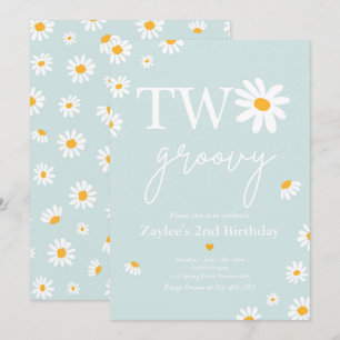 Convites Festa de aniversário Daisy Boho Dois segundo aniv