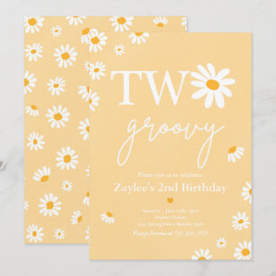 Convites Festa de aniversário Daisy Boho Dois segundo aniv