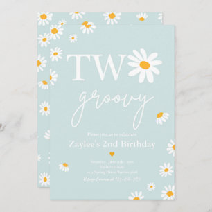 Convites Festa de aniversário Daisy Boho Dois segundo anive