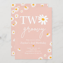 Convites Festa de aniversário Daisy Boho Dois segundo anive