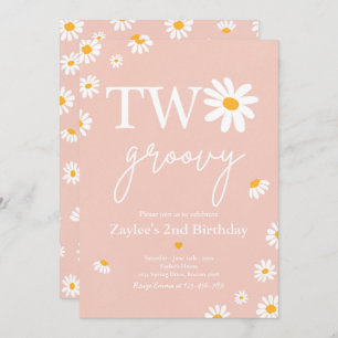 Convites Festa de aniversário Daisy Boho Dois segundo anive