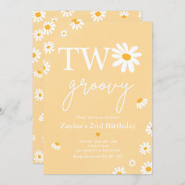 Convites Festa de aniversário Daisy Boho Dois segundo anive
