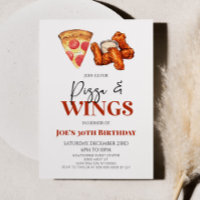 Festa de aniversário das Asas de Frango Pizza e As