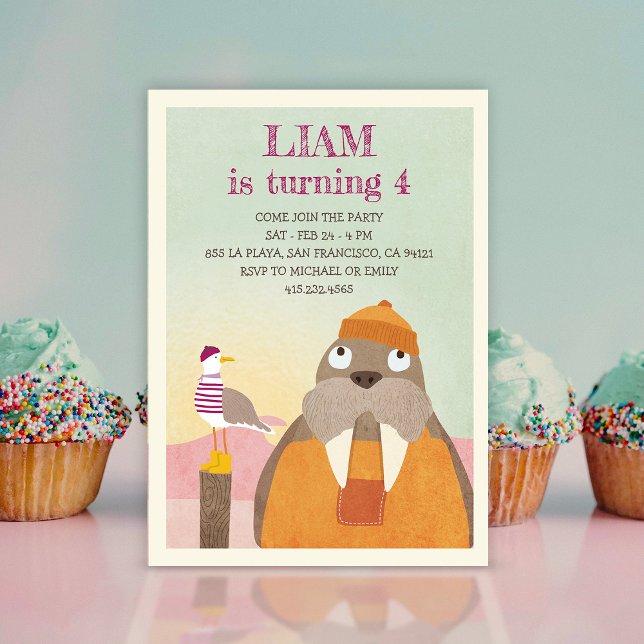 Convites Festa de aniversário das melhores companhias marít (Criador carregado)