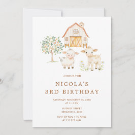 Convites Festa de aniversário das vacas da Fazenda