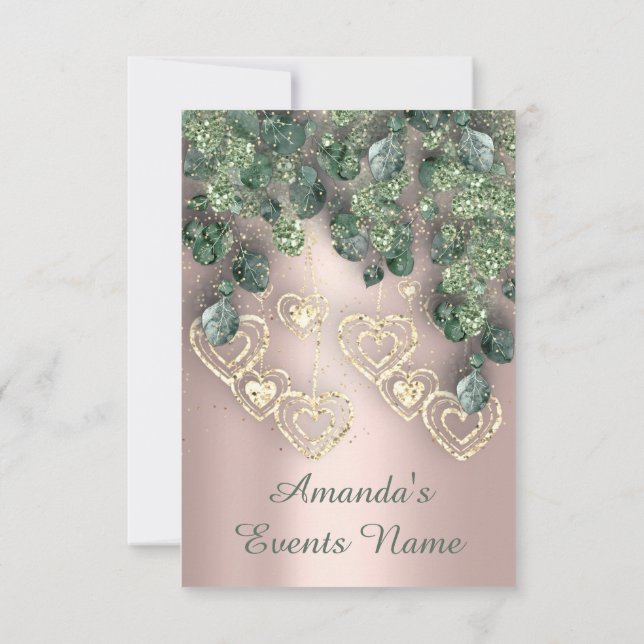 Convites Festa de Aniversário de 16 anos CHUVEIRO BRIDAL Ro (Verso)