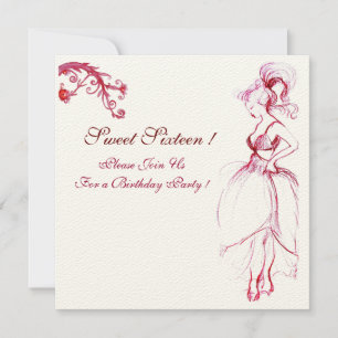 Convites FESTA DE ANIVERSÁRIO DE 16 ANOS MONOGRAMA Redemoin