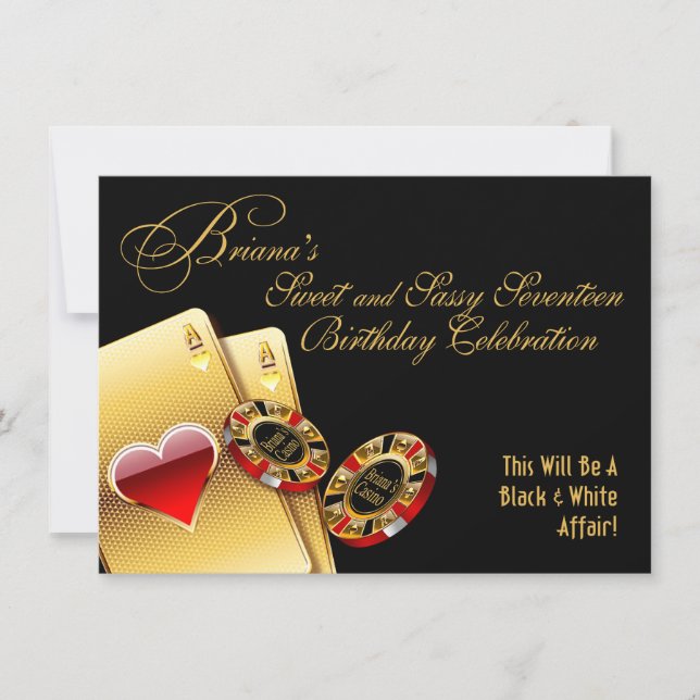 Convites Festa de Aniversário de 17 anos da Briana - Noite  (Frente)