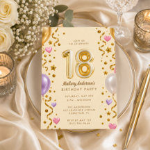 Festa de Aniversário de 18 Anos de Garota Glamuros