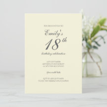 Festa de Aniversário de 18 Anos Moderna e Elegante