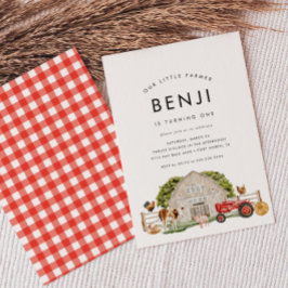 Convites Festa de Aniversário de 1 Ano dos Pequenos Animais