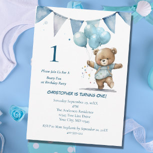 Convites Festa de Aniversário de 1 ano Primeiro Aniversário